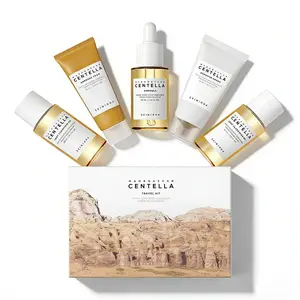 SKIN1004 Madagascar Centella Travel Kit Moisturizing Gentle Skincare Kit for Deep Cleansing, Foam, Soothing Cream Cleanser Set