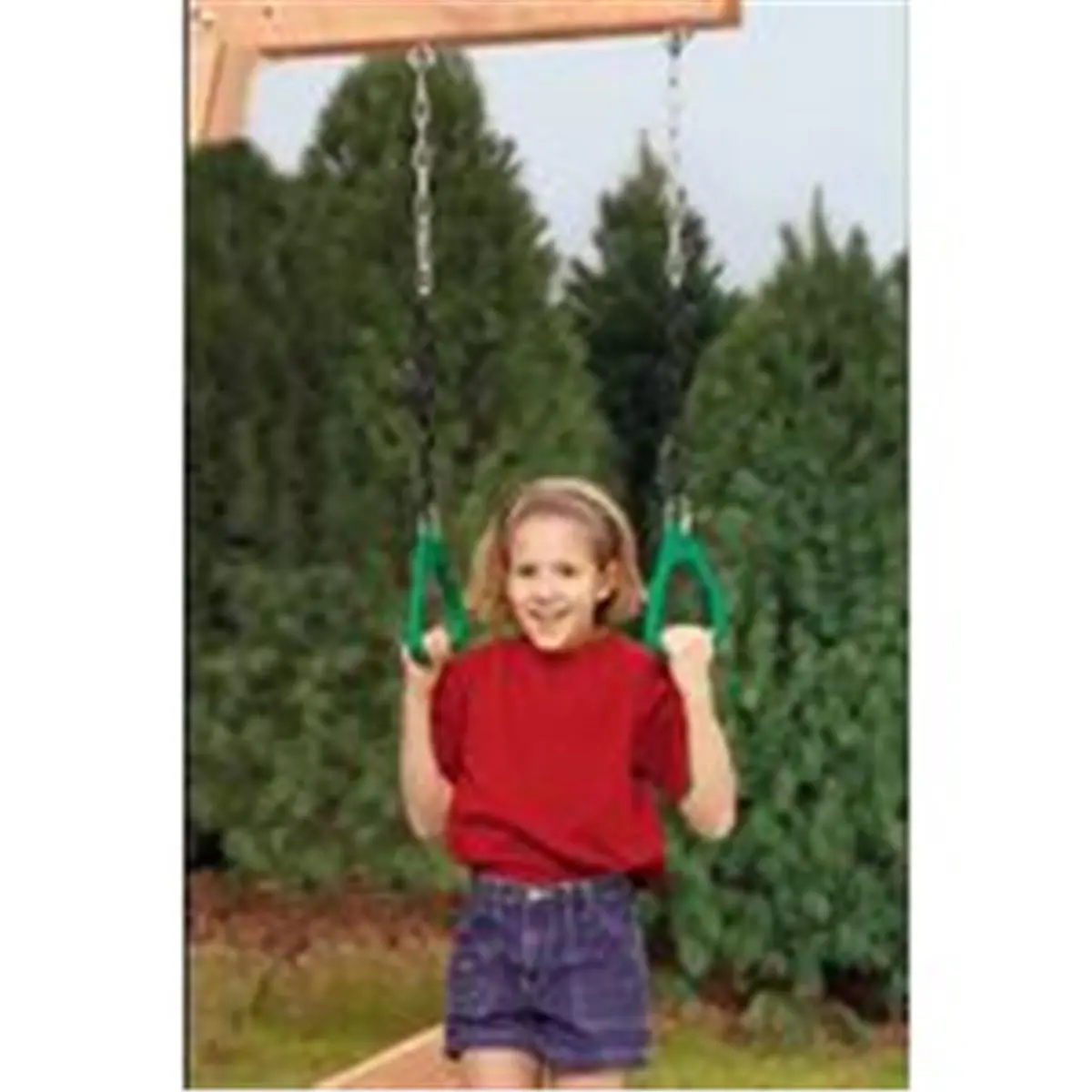212 MAIN Playstar PS 7536 Commercial-Grade Gymnastics Rings, Gymnastics Equipment with Textured Grip Design, Solid Core, 350lb Capacity, Secure Hold