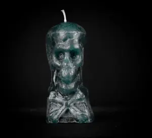 Skull Money Candle