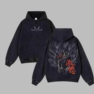 Prince of Saiyans DBZ Retro Unisex Acid Washed T-Shirt, Hoodie, Oversized Unisex Anime Merch, Soft Cotton Streetwear Clothes, Unisex Manga Apparel, Gift for Anime Fans, Gift VUL