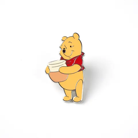 Disney Winnie Pooh & Eeyore Metal Brooch Pin - Unisex Cartoon Character Art Home Decor Statue Figurine