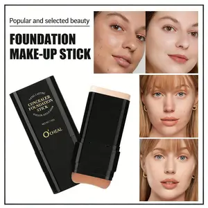Matte Coverage Daily Cosmetic Hydrating Foundation Stick SPF15 Moisturizer for All Skin Types 15g Lightweight Long Lasting Concealer Makeup Moisturizing Contour Radiance Flawless Radiant