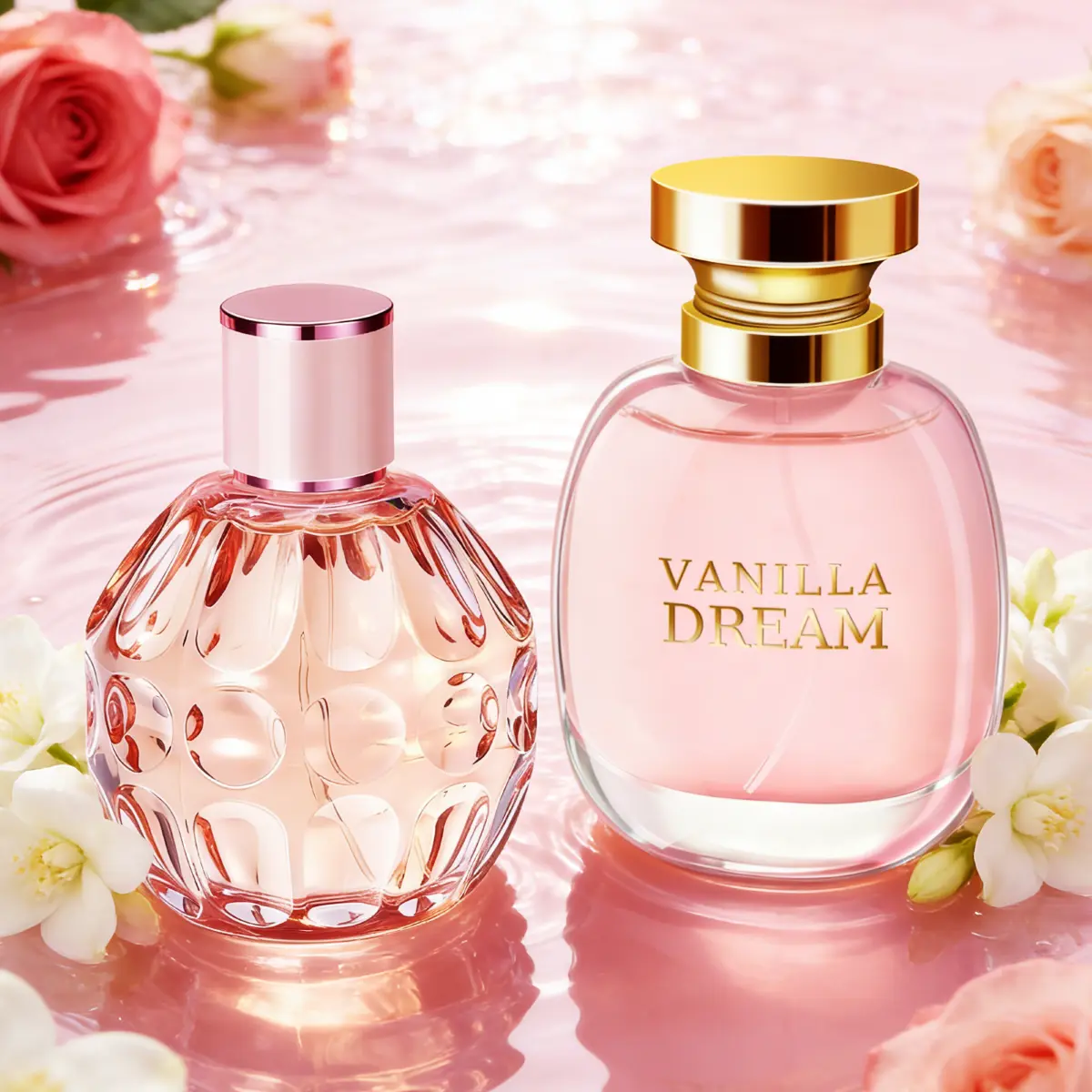 Women's Perfume Collection (2x100ml) - Berry Cream Gourmand & Pear Jasmine Floral Fruity Fragrance Set with Sweet Vanilla Scents for Daily Use, Daily Use Fragrance, Fragrance Scent