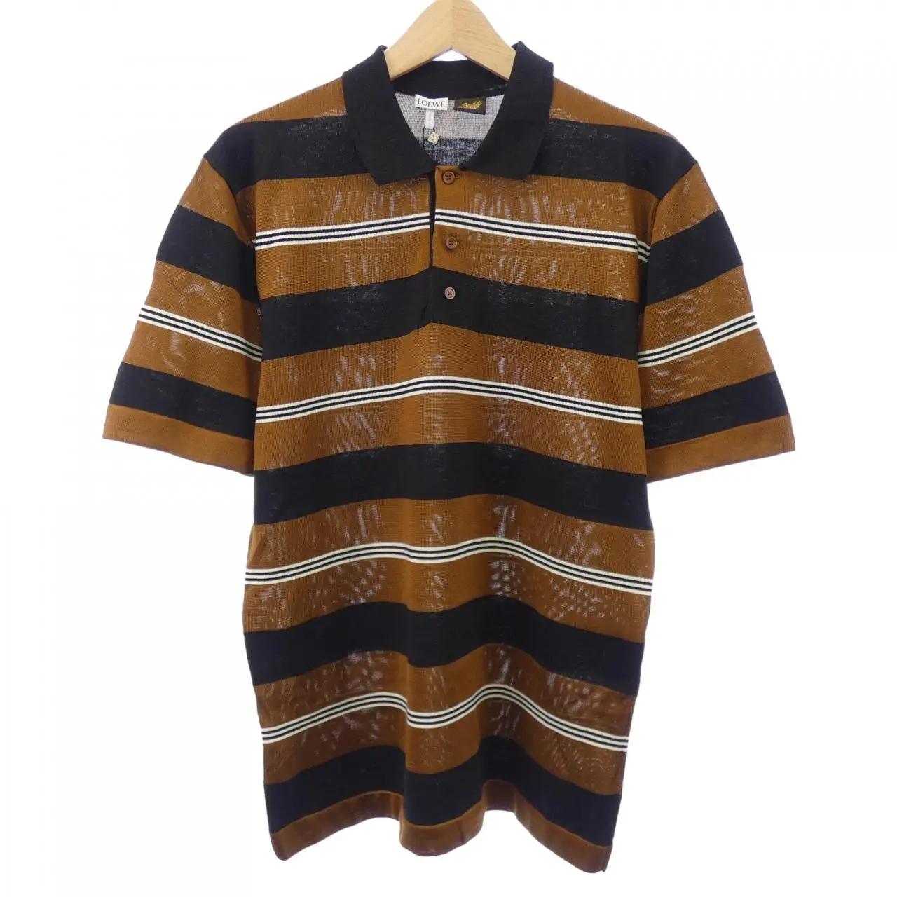 Pre-owned Loewe Cotton Small Leather Goods Polo Shirt