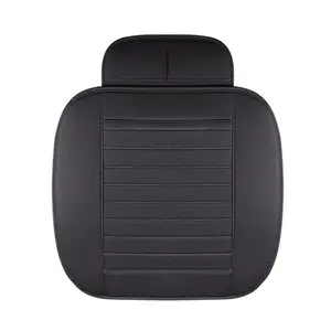 Half Wrapping Comfortable Car Leather Front Seat Cover Cushion Pad Mat Protector, Anti-Slip Bottom Seat Cushion Cover