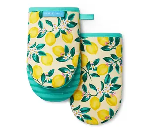 Draper James Lemon Blossom Mini Oven Mitt 2-Pack Set