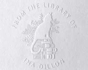 Custom CAT Book Embosser | Monogram Book Stamp Embosser | Rubber Stamp, Self Inking Stamp or Embosser