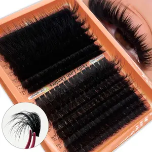 256PCS Individual Clusters Eyelash Extensions Mega Soft & Voume 100D+200D Cluster Eyelash Extensions 3D Effect 12-26MM Lash Extension DD  Individual Lashes Cluster Lashes DIY At Home curl d