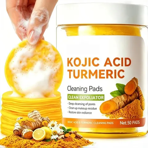 Kojic Acid Turmeric Cleansing  PiCKS Pads Gentle Exfoliate Dark Spot Remover AntiBlemish for Acne and Dark Spots