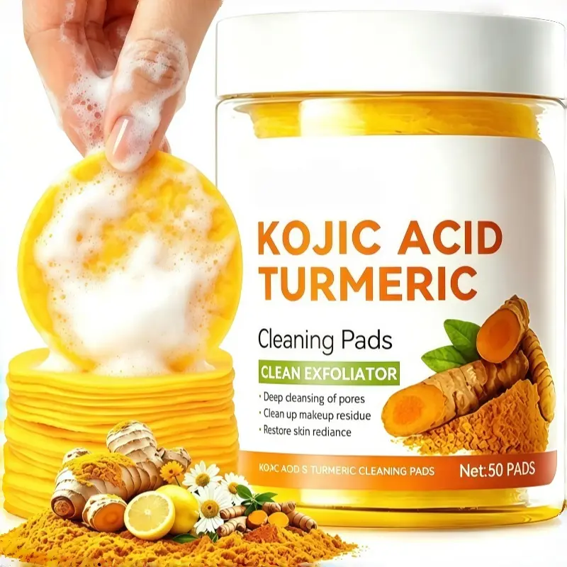 Kojic Acid Turmeric Cleansing PiCKS Pads Gentle Exfoliate Dark Spot Remover AntiBlemish for Acne and Dark Spots