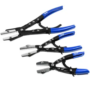 SMOTIVE PRO 3-Piece Hose Clamp Pliers Set, 8/10/12 Inch Automotive Hose Clamp Removal Tools for Fuel, Coolant, Radiator & Heater Lines
