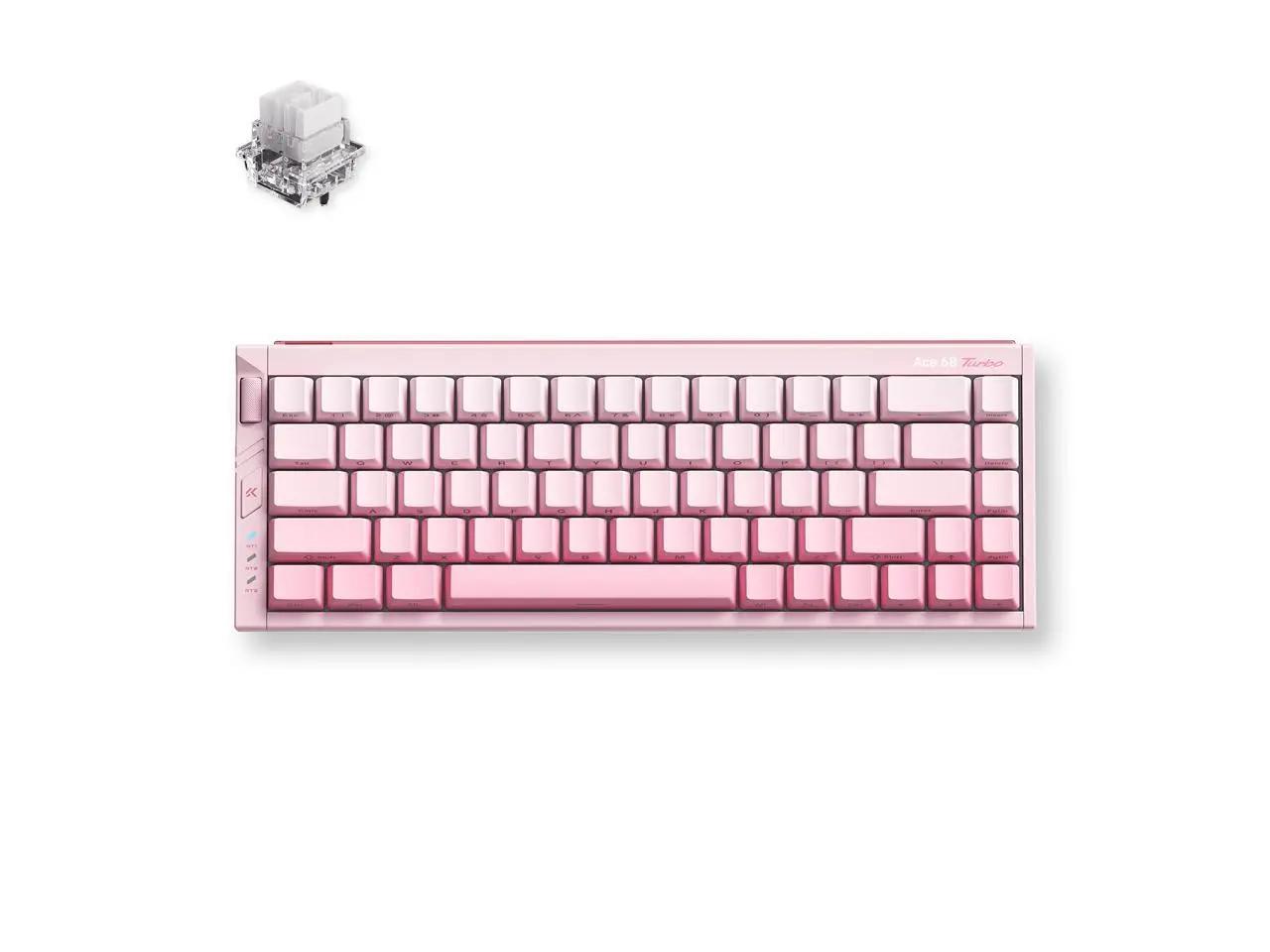 MCHOSE Ace68 Turbo 65% Aluminum Hall Effect Magnetic Switch Keyboard, 16K Polling, Wired - Peach Pink