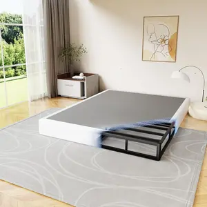 7 Inch  Size Box Spring, Heavy Duty Metal Box Spring Bed Base with Fabric Cover, Mattress Foundation, Easy Assembly, Noise Free()