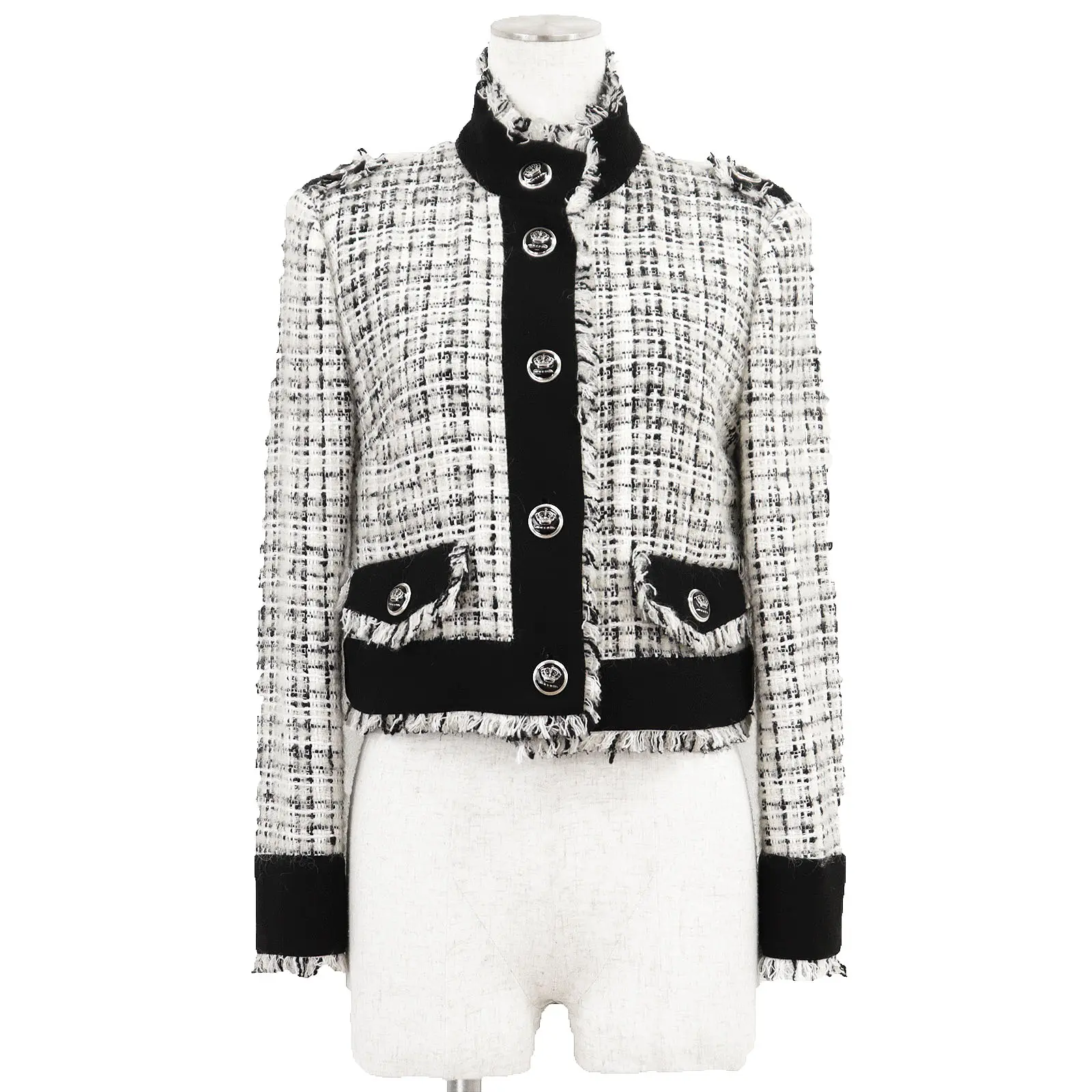 Pre-owned DOLCE & GABBANA Tweed Small Leather Goods Dolce&Gabbana Alpaca Mohair Wool Blend Jacket