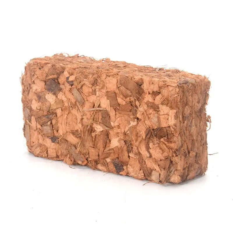 Organic Coconut Husk Bricks - 1.1 lbs 100% High-Expansion Coconut Coir Mulches, Potting Soil Substrate for Planting, Vegetables, Garden Flowers, Herbs and Planters