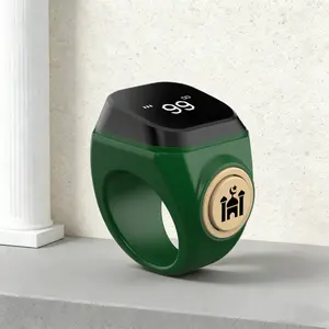 Portable Smart Prayer Ring, APP Connected, Vibration Reminder, Waterproof Shockproof, Button Counter, Islamic Ramadan Hajj Gift
