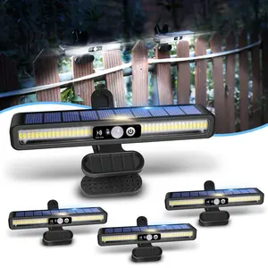 4 Pack Motion Sensor Outdoor Light, Clip On Solar Motion Lights Outdoor Waterproof lamp