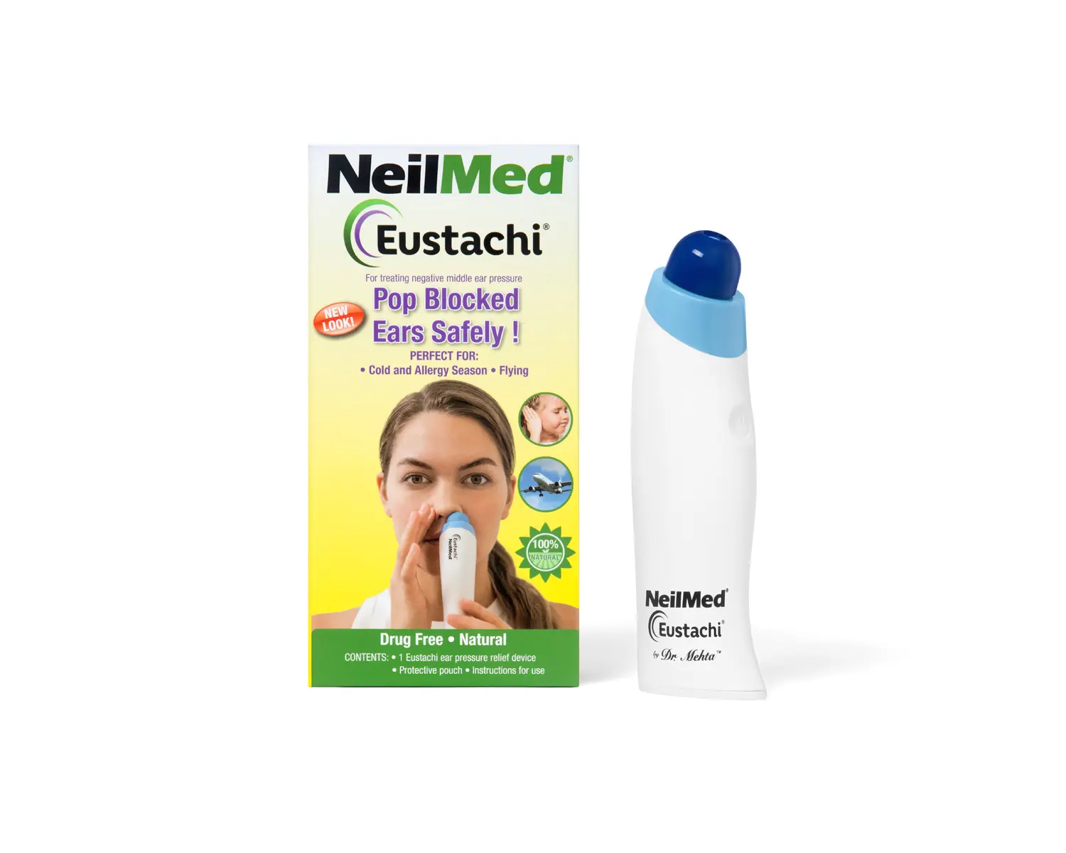 Eustachi Eustachian Tube Exerciser for Blocked Ears - Pop Blocked Ears Safely