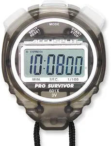 212 MAIN Accusplit A601XSM Pro Survivor Rugged Waterproof Stopwatch - Polycarbonate Smoke Case, for Event Timing, with 1,000,000 Cycles Durability, Million Cycles