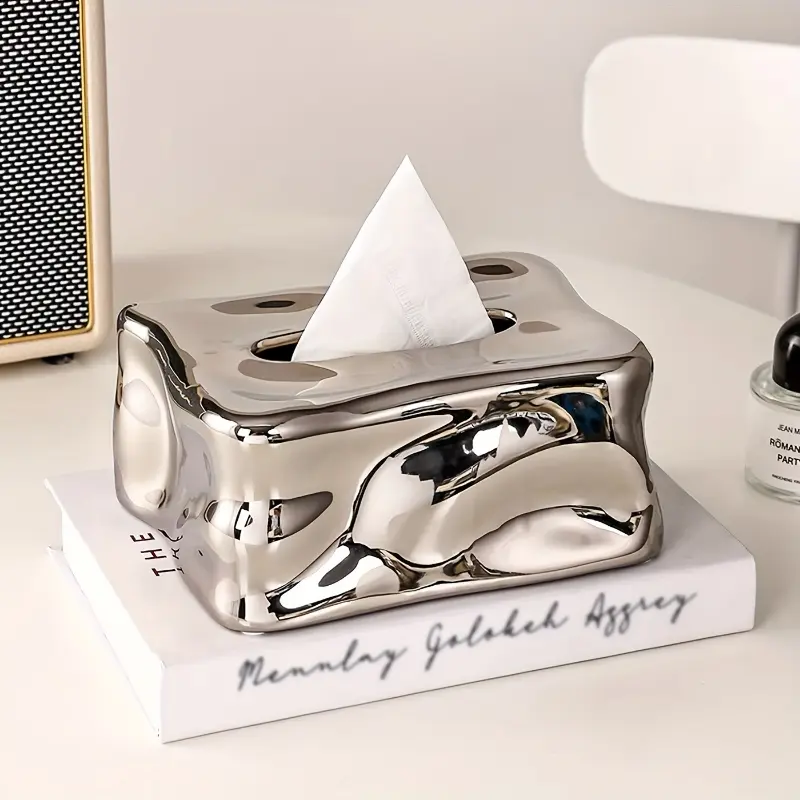 Ceramic Tissue Box Home Decor Restaurant Napkin Dispenser