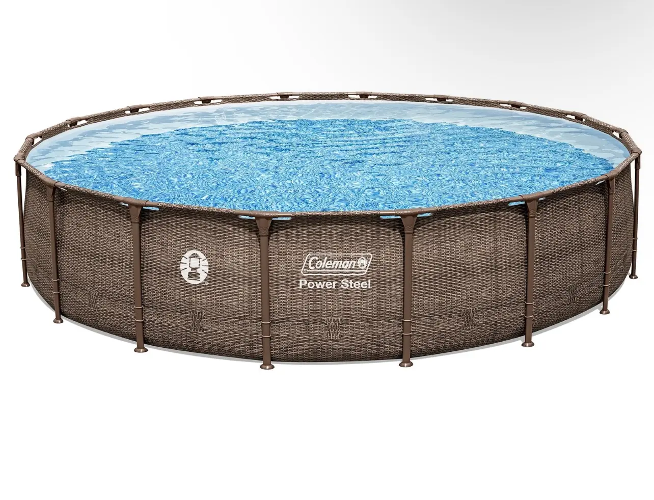 Coleman Power Steel 22' x 52" Round Metal Frame Above Ground Pool with ladder, pump Coleman Power Steel 22' x 52" Round Metal Frame Above Ground Pool with ladder, pump