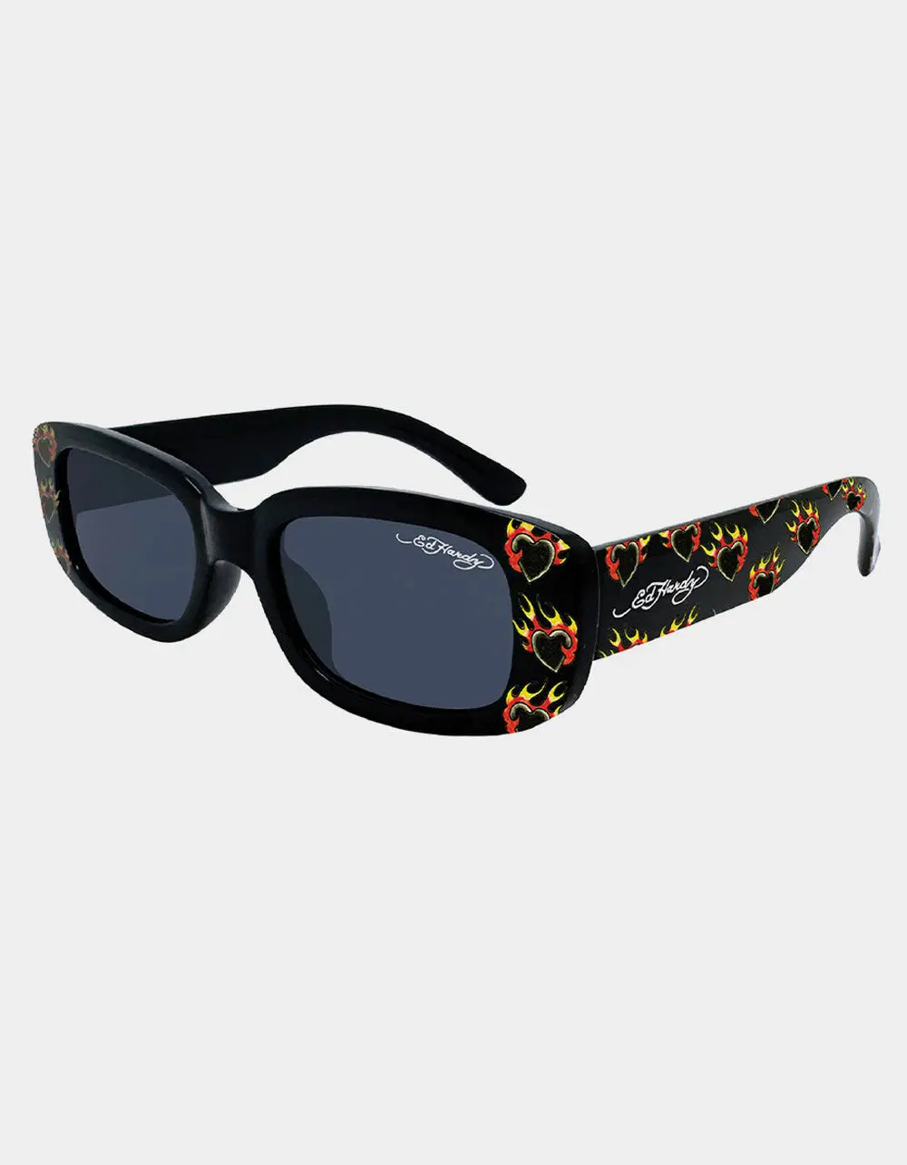 ED HARDY Burnin Love Sunglasses, Black