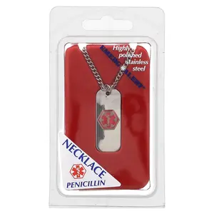 Emerge-Alert Allergy Necklace, Penicillin, 1 Count