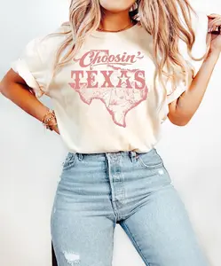 Choosin' Texas Tshirt, Country State Pride Tee, Western Texas Shirt, Pride Wear Outfit, Texas Lover Gift, Country Lifestyle Top, Texan Shirt