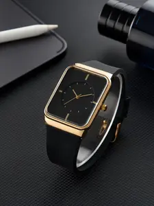 Men's Business Fashion Rectangular Dial Quartz Watch, Fashionable Stylish Watch, Daily Clothing Decor, Trendy All-match & Exquisite Watch for Birthday Gift, Modern Fashionable Wristwatch without Box, Square Dial Wristwatch