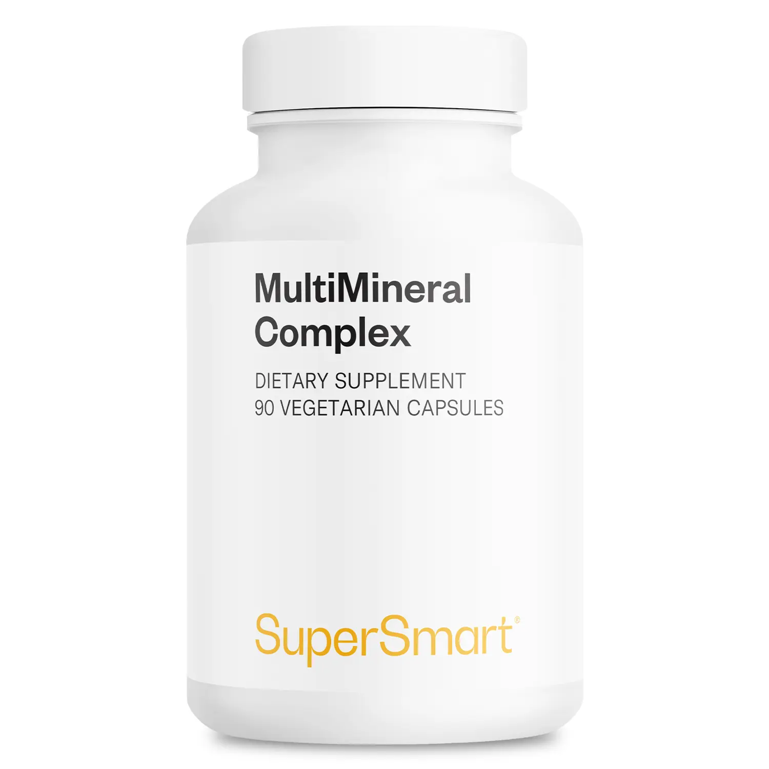SuperSmart - Multimineral Complex Supplement (Full Spectrum) - with Magnesium, Zinc, Boron, Calcium, Chromium, Selenium, Iodine, Potassium | Non-GMO & Gluten Free - 90 Vegetarian Capsules