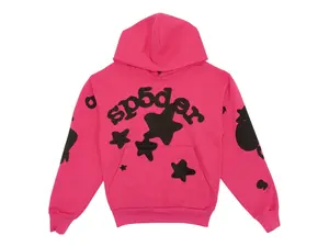 Sp5der Men's Beluga Hoodie Pink, from StockX