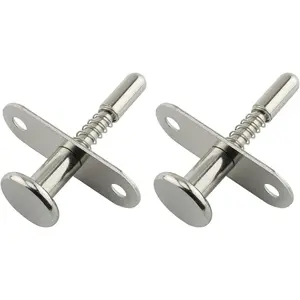 2PCS Stainless Steel Spring-Loaded Plunger Latches