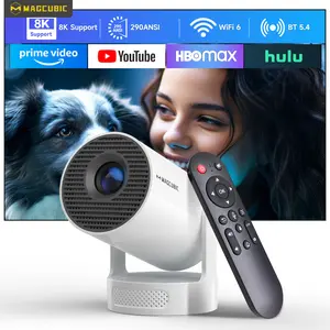[US warehouse] Magcubic HY300Pro+ Smart Projector Android 14 290ANSI 8K Decode 0.8:1 Short Throw Ratio Dual WIFI6 BT5.4 Native 1280*720P Built-in Speaker & Appstore Allwinner H726 Home Cinema Portable Mini Projector #SummerWins #DealsForYouDays