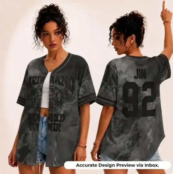 Custom Bangtan Baseball Jersey Arirang, Kpop Gift for Bangtan Fans, V-neck Bangtan Shirt, Bangtan World Tour 2026 Merch Army Jersey