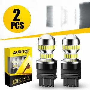 AUXITO 3157 LED Bulb Backup Light Bulb 3156 3056 3057 4157 3047 4057 3457 LED Light Bulbs for Reverse Signal Blinker Tail Parking Brake Lights, 6000K White 2600 Lumens