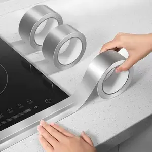 Aluminum Foil Tape Waterproof Oil Proof High Temperature Resistant Kitchen Stove and Sink Gap Sealant Anti Mold Sealing Tape for Bathroom and Home Premium Material Heavy Duty
