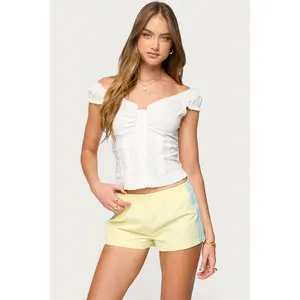 Arlow Ruffle Button Up Top