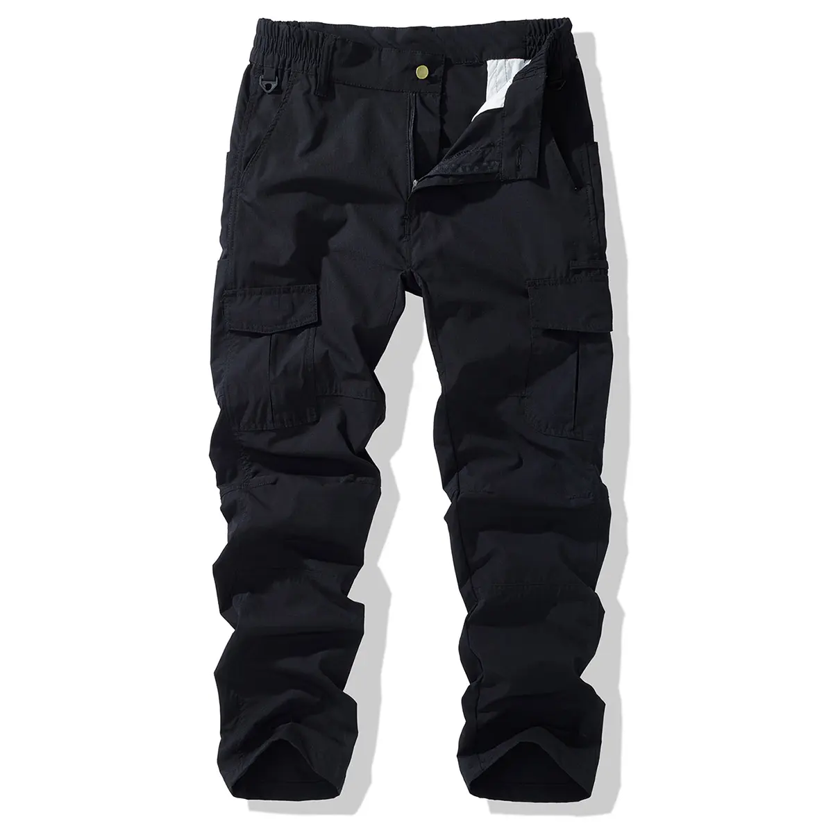 Men's work pants - Multi-pocket design, regular fit, machine washable - Elastic waistband, comfortable for daily wear - Durable outdoor hiking and casual work pants - Casual work pants guys gifts
