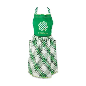 Design Imports Lucky Clover Embellished Apron