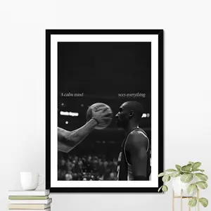 Kobe Motivational Poster, Inspirational Wall Art, Home Gym Decor (No Frame)