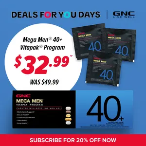 GNC Mega Men 40+ Vitapak Program (30 Servings)