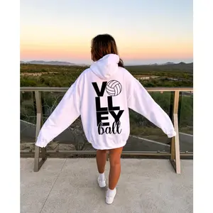 Youth Volleyball Player Hooded for Girls - Sports Team Hoodies - Volleyball Lover Birthday, Holiday Gifts - Preppy Style