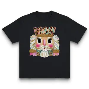 Glamorous Nutcracker T-Shirt 'NLB' Made In USA For Women For Men [180G 100% cotton, lightweight and breathable, soft and comfortable]