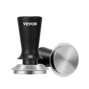 VEVOR Espresso Tamper 53mm, Spring Loaded Coffee Tamper, 30 lbs Tamper Tool Espresso, Stainless Tamper with Non-Slip Grip