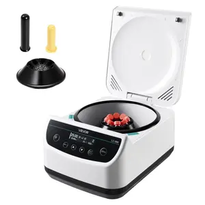 summervibes Electric Laboratory Centrifuge with 100-1900xg RCF, 500-4000rpm Low Speed, 1 Rotor for 2/5/10/15ml Tubes, Built-In Timer, Test Capabilities for Laboratory & Research Experiments