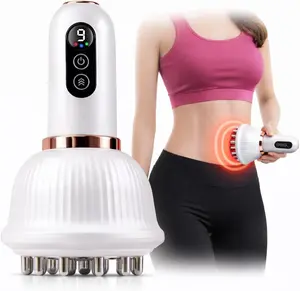 Handheld Massage Device with 4 Adjustable Modes & 9 Intensity Levels, Household Muscle Relief Tool for Back, Waist, Legs and Abdominal Muscle Soreness, Home Self-Care Relax Accessory