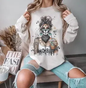 Mombie girl Tshirt, Mombie girl Sweatshirt, Halloween Shirt, Halloween Sweatshirt, Sarcastic Graphic Tee, Unisex Classic Cotton Tee, For Men, For Women