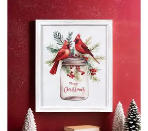 Young's Wood Christmas Cardinal Wall Art