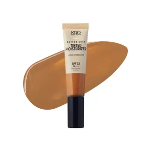 Kiss New York Hydrating Tinted Moisturizer SPF 32 PA+++ Buildable Coverage for Deep Skin Tones, 12H Wear