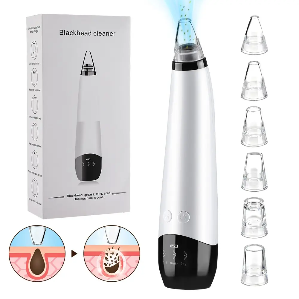 Electric Blackhead Remover Vacuum Cleaner, Facial Nose Pore Cleansing Device, Pore Suction Tool, Blackhead Removal Tools, Blackhead Extractor Tool, 3 Suction Modes, Powerful Suction, Face Beauty Instrument, Beauty Machine, USB Rechargeable